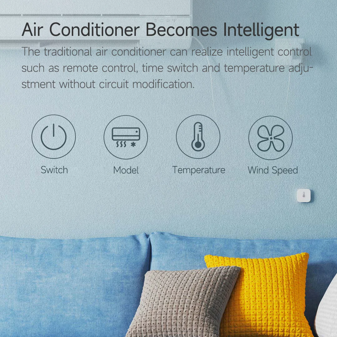 Smart universal remote control Aqara P3 smart air conditioning companion sensor gateway support Zigbee 3.0 work with Aqara Home Mihome App