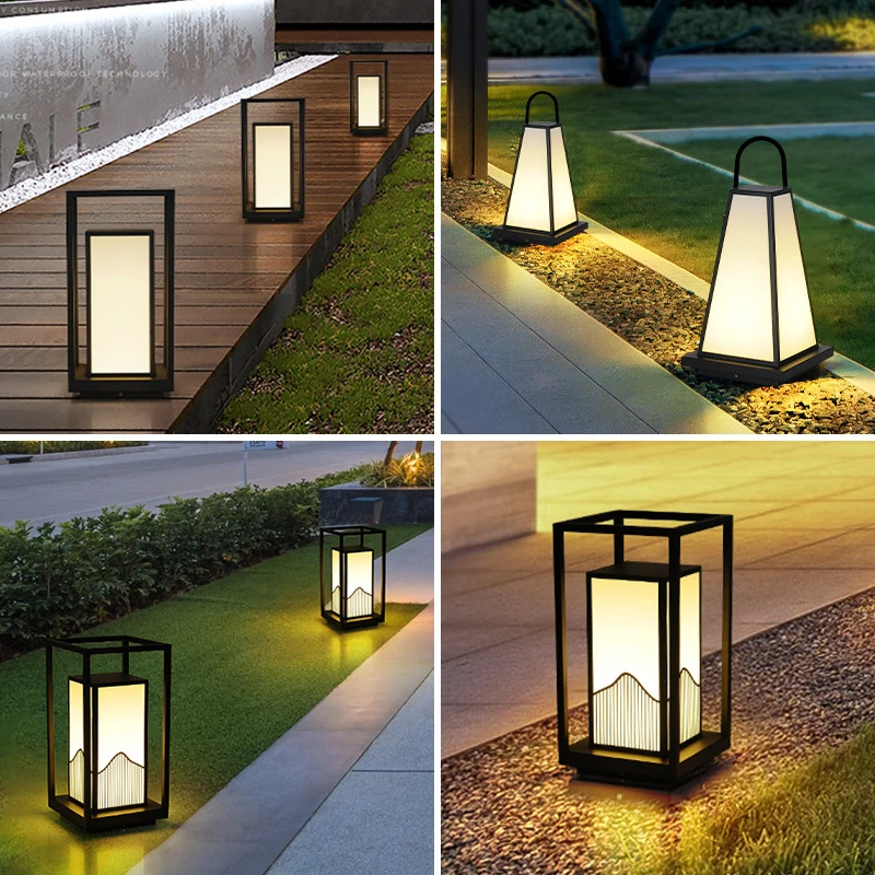 

Waterproof 15W LED Lawn Garden Light Modern Aluminium Pillar Light Outdoor Courtyard villa landscape lawn