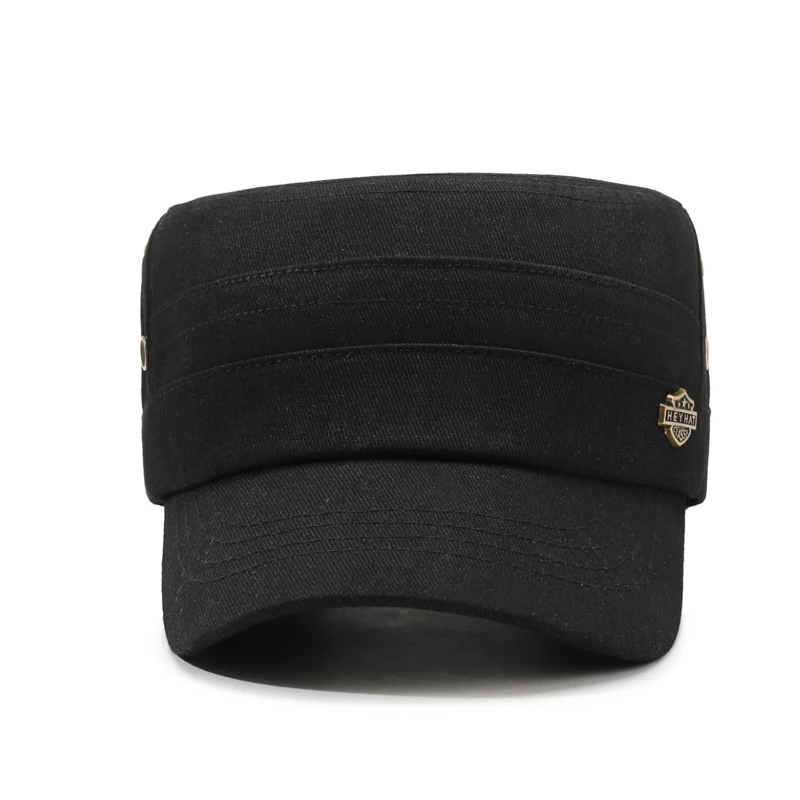 Casual Minimalist Flat Top Sun Hat for Spring & Autumn Outdoor Activities