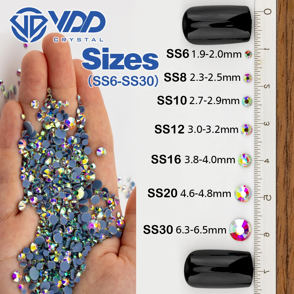 Neue Mix Größe SS6-SS30 1000pcs Hotfix Strass 12Grid Box Verpackung Kristall und Stein für Kleidung-Lt col Topas, 12Grid Box 1200pcs