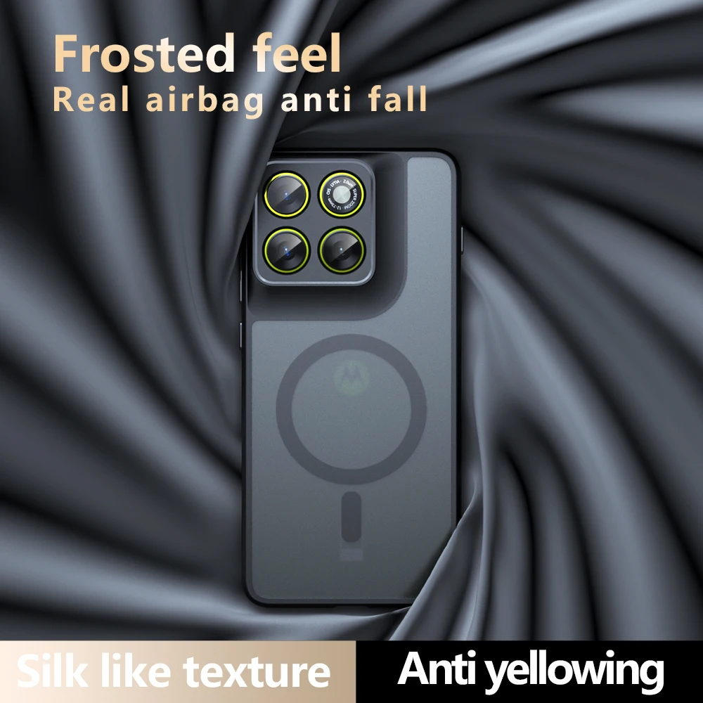 MagSafe Magnetic Acrylic Matte Case with Air Shockproof Technology - Transparent Phone Cover