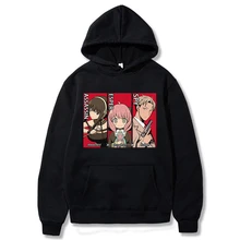 Spy x família anime impresso moletom com capuz dos homens camisolas moda streetwear alta qualidade topos casuais japão anime hoodies roupas topos
