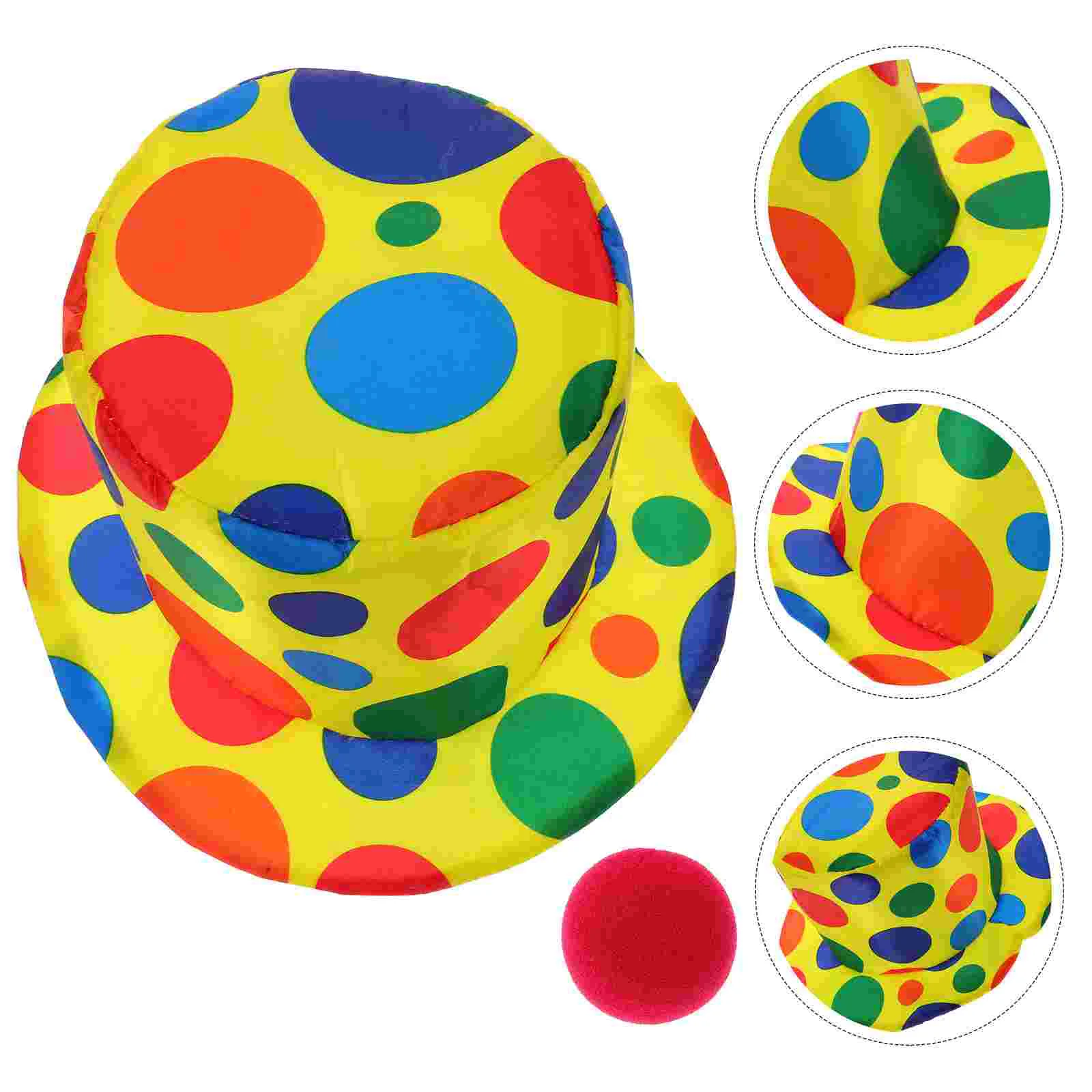 

2 шт., головной убор в виде носа клоуна, реквизит для костюма клоуна для детей и взрослых