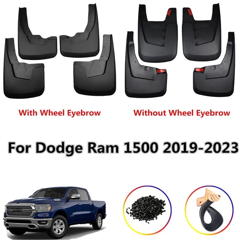 

4 шт./комплект, щитки от грязи для Dodge RAM 1500 2019-2022