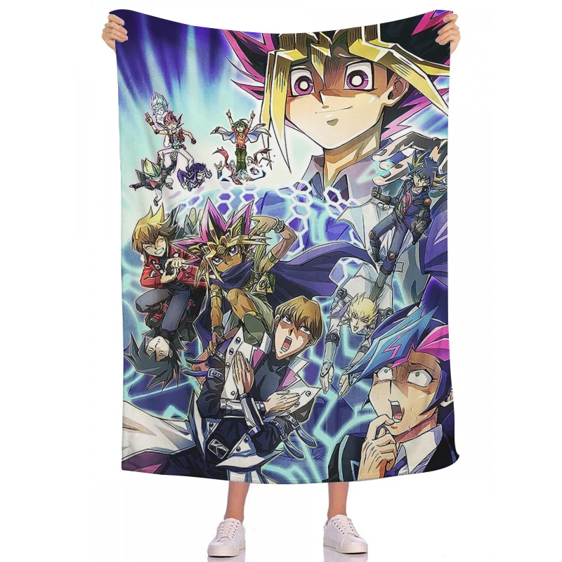 

Yu Gi Oh Baby Blanket Plaid on the Sofa Blankets Bedspread Bed Anime Bedspreads Summer Throw & Throws Double Fluffy Soft Kid's H