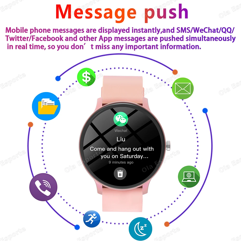 2025 New Women Smartwatch Bluetooth Call Lady Watches Sports Waterproof Heart Rate Sleep Monitor Smart Watch Women Present Gifts, Alina Gadgets