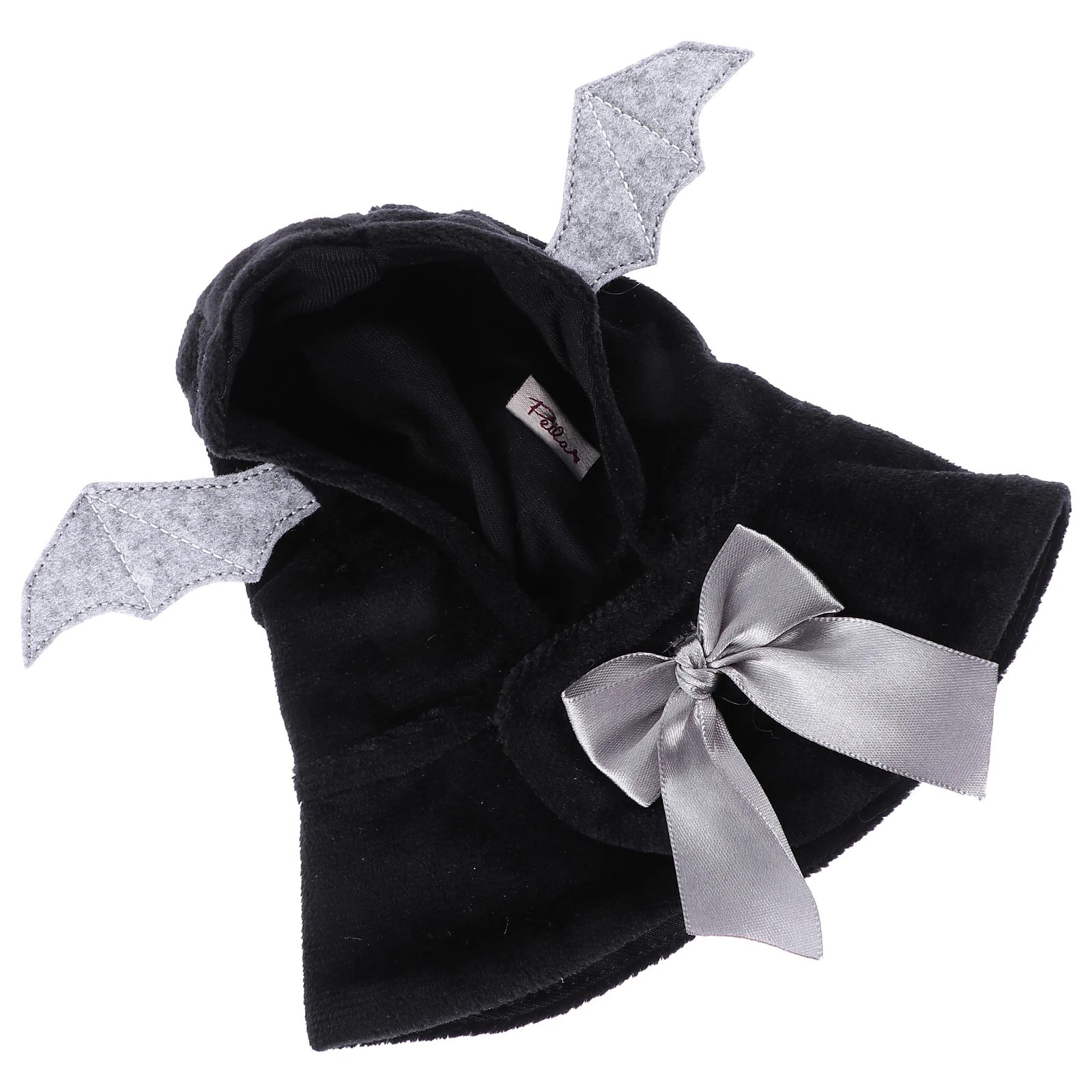 Pet Cape Costume for Dog Black Bat Design Halloween Christmas Clothes Cloak Hoodie Small Stylish Scary Cool Pet Supplies Dog 3