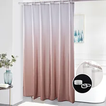

Furlinic Gradient Shower Curtain for Bathroom Waterproof fabric anti-mold Bathtub curtains 240x200,200x220 шторы rideaux