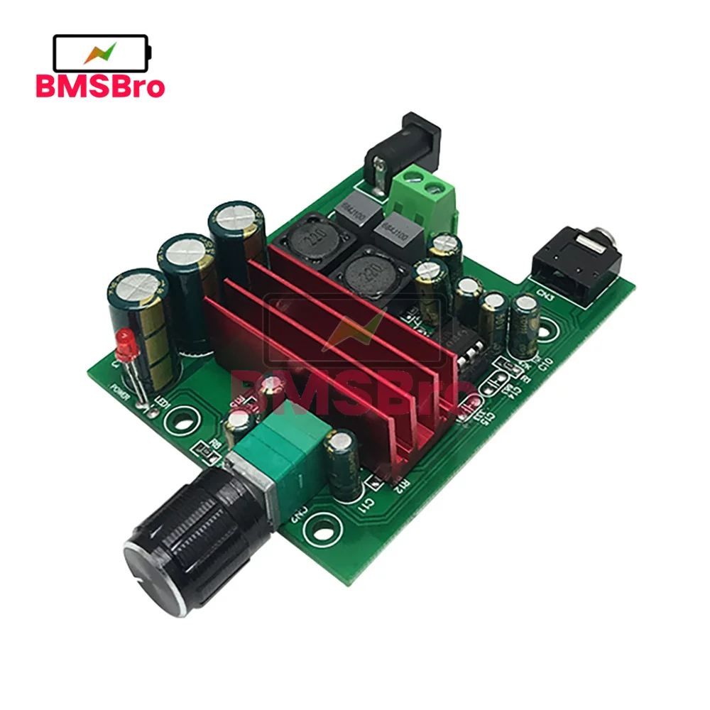 Audio Amplifier Board Operational Amplifier TPA3116D2 Subwoofer Digital Power Amplifier Board TPA3116 Amplifiers 100W Audio Module NE5532 amplifier board size: 75X60MM audio amplifier board,operational amplifier