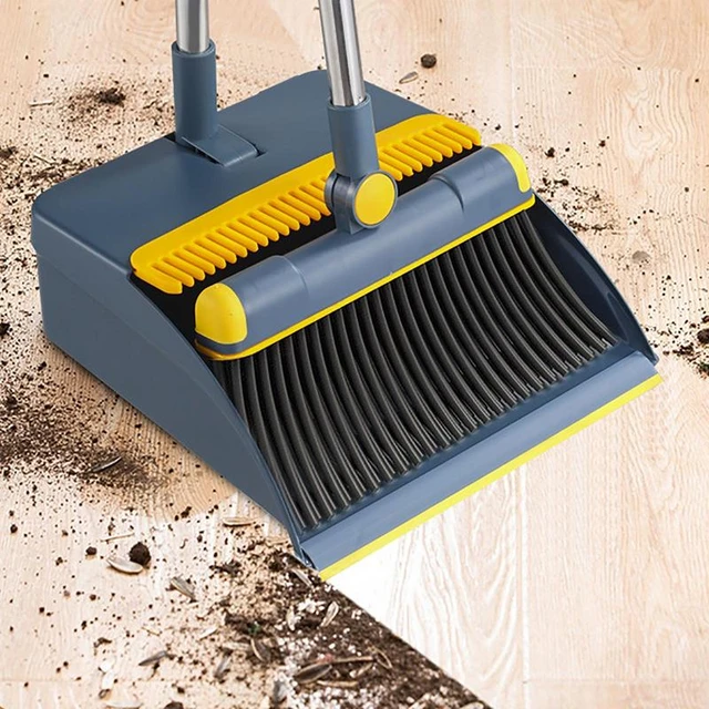 Broom and Dustpan Set, Sweep Set, Upright Broom and Dust pan Combo