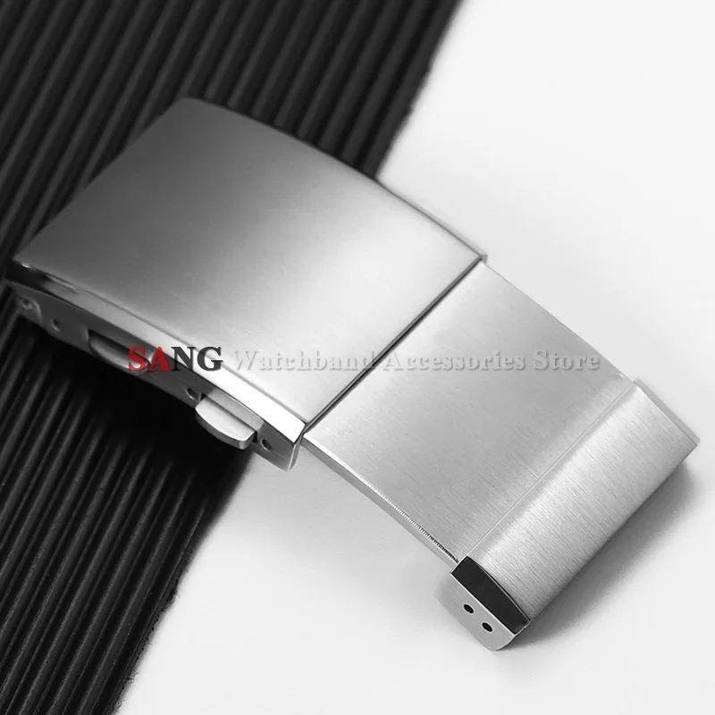 Premium Stainless Steel Adjustable Folding Watch Clasp with Extendable Buckle - Luxury Metal Finish