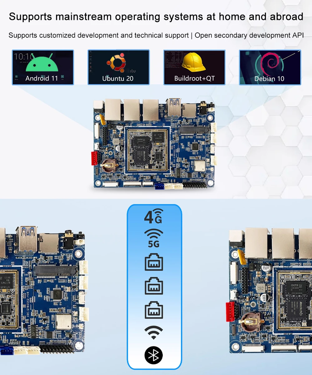 IDO-EVB3562 AI Development Board RockChip RK3562 Intelligent Motherboard Embedde