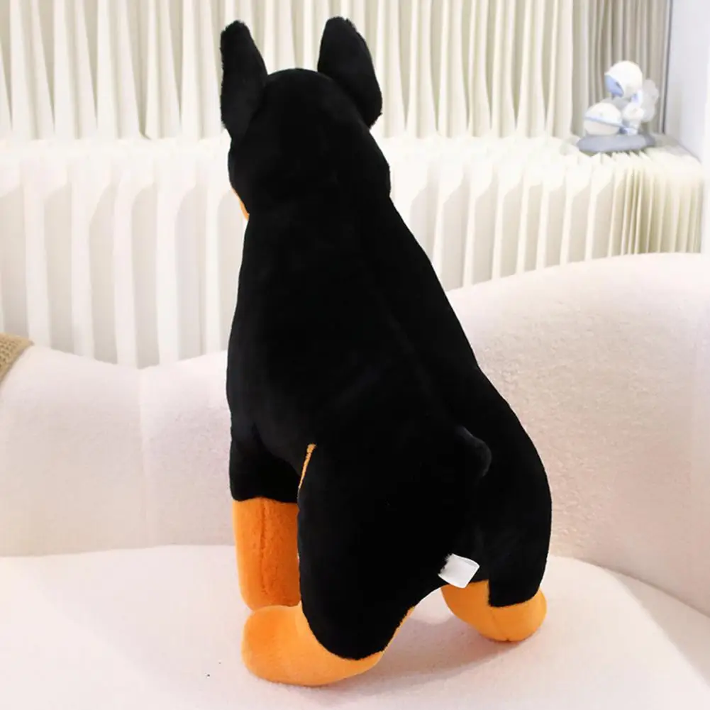 

Супермягкая плюшевая собака, пушистая плюшевая игрушка Doberman Pinscher, мягкая кукла-животное для украшения дома, для детей, для подруги