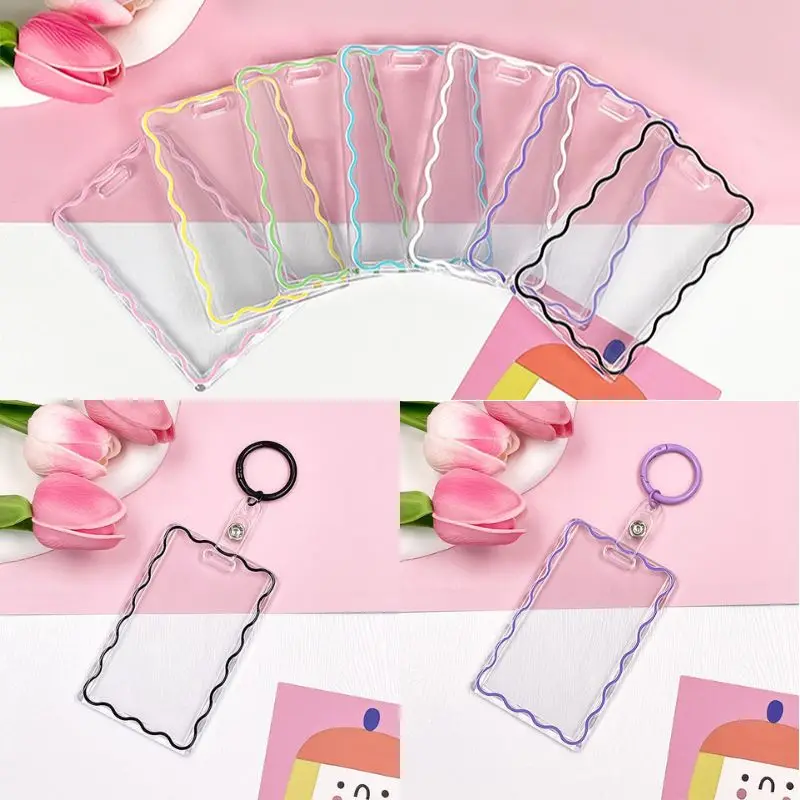 

Waterproof Transparent Card Cover Bank ID Card Sleeve Protect School Supplies Cards Sleeve Transparent Student Bus Card Holder