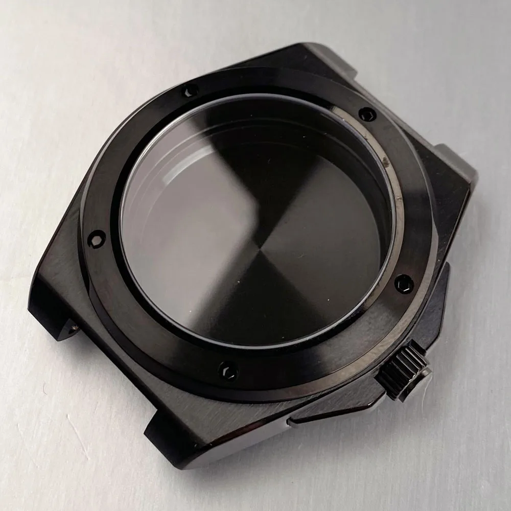 Black PVD 40mm Ingenieur Automatic Watch Case with Sapphire Crystal, 200m Waterproof