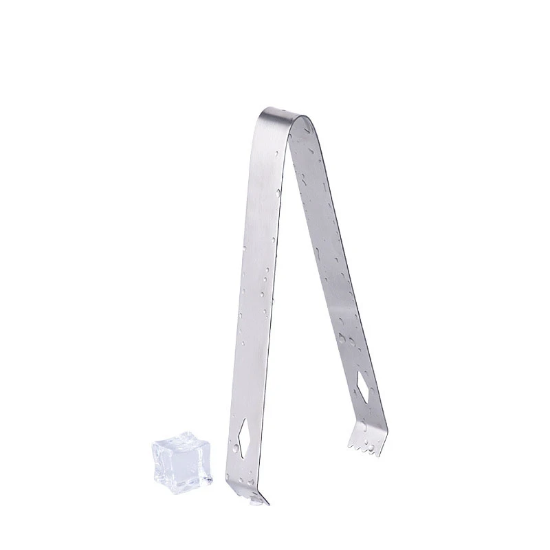 304 Stainless Steel Barbecue BBQ Clip Bread Food Ice Clamp Ice Tongs Bar Kitchen Accessories