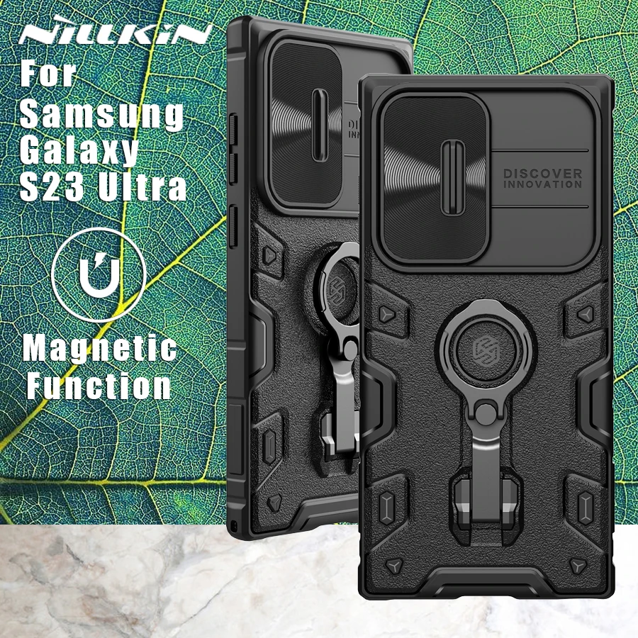 Nillkin para Samsung Galaxy S23 Ultra 5g Case Armadura Pro Magnético Adaptar Magsafe Case Capa Traseira do Telefone para Samsung S23 Ultra Cases