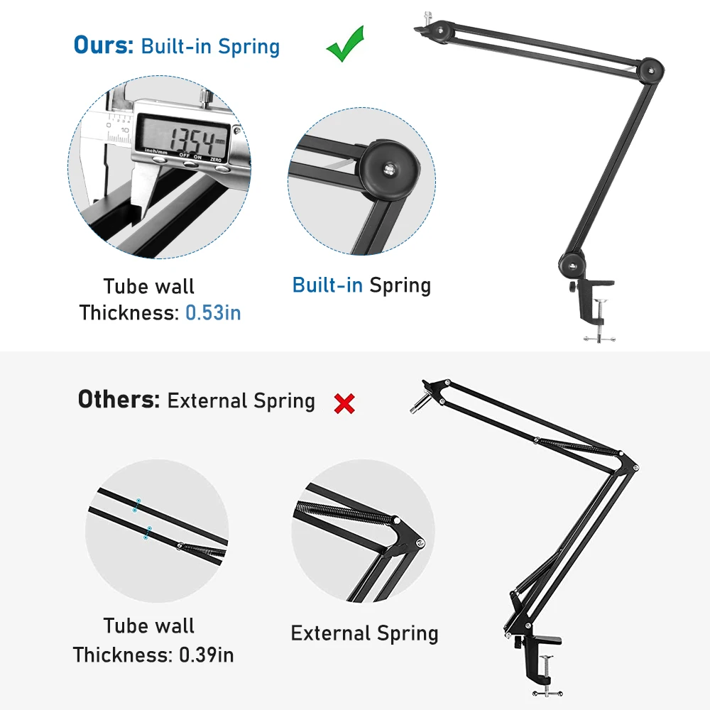 Microphone Stand Adjustable Heavy Duty
