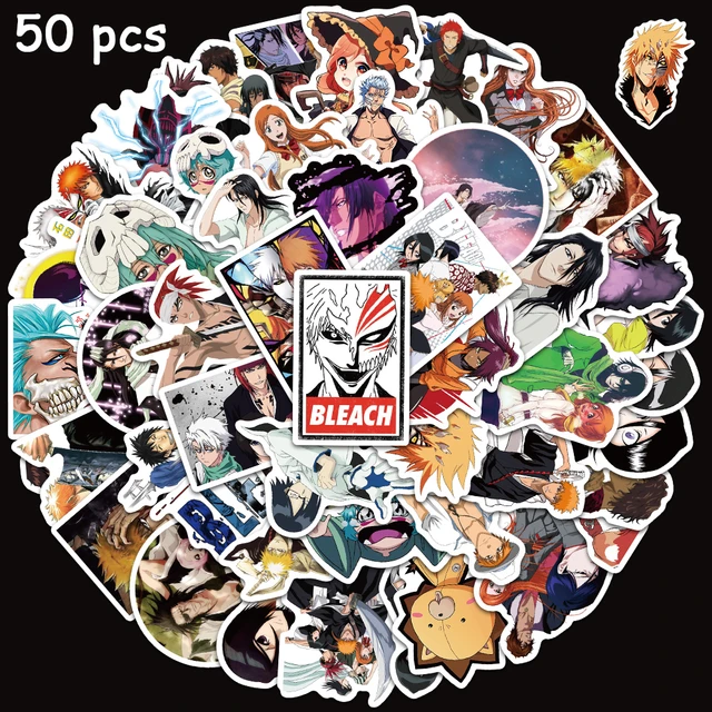 10/30/50PCS Cool Anime BLEACH Graffiti Stickers DIY Waterproof Phone Laptop  Skateboard Luggage Guitar Cartoon Kid Sticker Toy