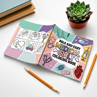 BOLD AND EASY MEDICAL GIRLY Coloring Book for Relaxation Featuring Lovely and Fun Illustrations for Adults and Kids Art Books ﻿ 2