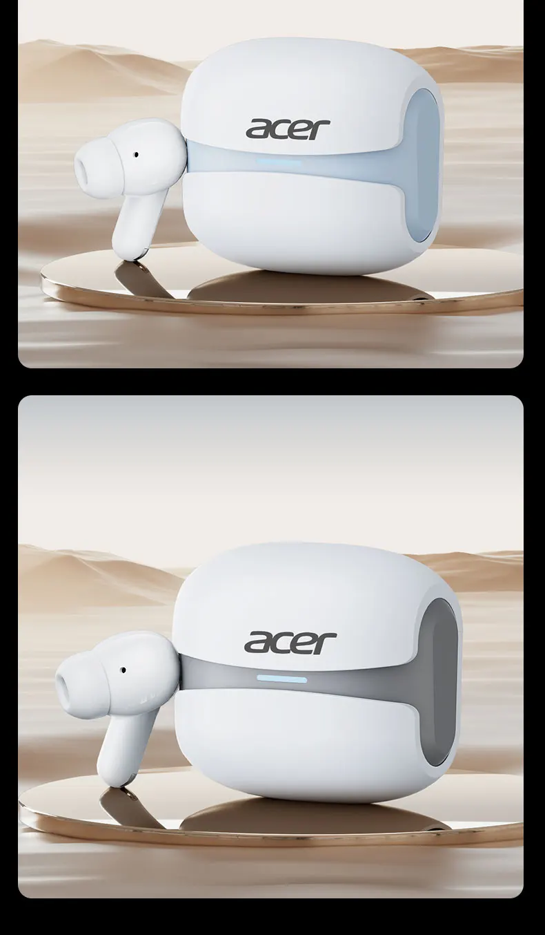 Acer Ohr548 Wireless Bluetooth Headphones with In-Ear Design, Anc Call Noise Reduction, Charging Case, Stereo Sound Effect, Low Latency for Gaming, Comfortable Fit for Sports, Running, and Fitness S988b7844e5cb41158077e438f359d0417