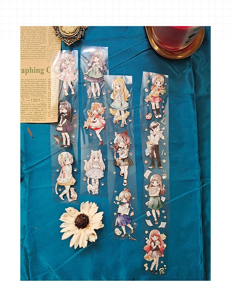 

1 Loop Meow Story Luo PET Paper Tongmeng Tape 100cm