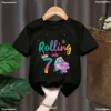 T-Shirt For Boys/Girls Cool Skates Graphics 3 To 12 Years Old Birthday  Gifts Clothing Fashion Harajuku Boys/Girls Tshirt Tops 1