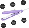 Mini Flat Iron For Travel Hair Straightener Small Portable Straightening Iron Ceramic Women Men Quick Easy Short Hair Styling 4
