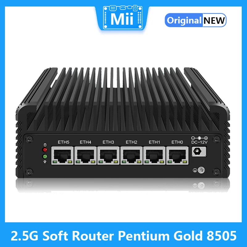 12Th Gen Alder Lake 2.5G Soft Router Intel I7-1265U/I5-1235U/8505 6X Intel I226-V Mini Pc Senza Ventola Firewall Appliance Proxmox
