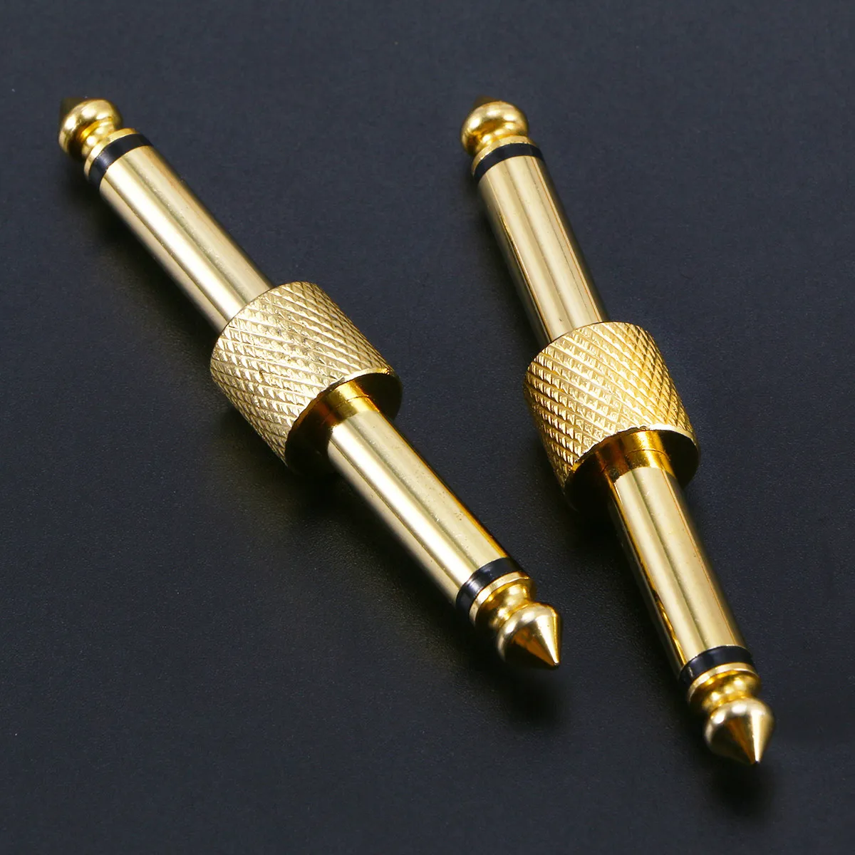 6Pcs 6.35mm 기타 페달 커플러 고성능 신호 전송 긴 서비스 수명 대부분의 페달보드 기타와 호환 가능