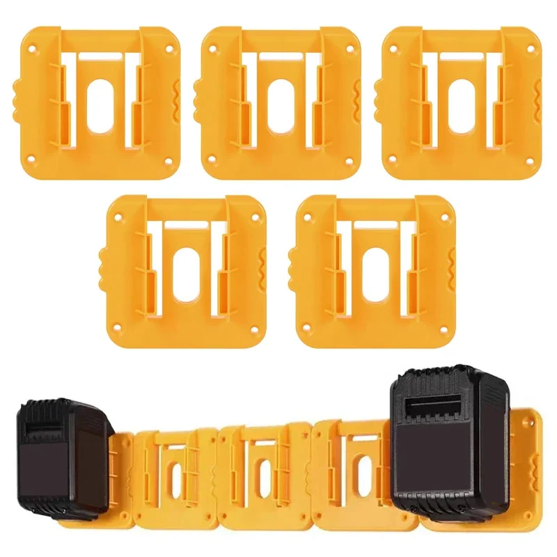 Support mural de batterie T1 pour Dewalt, 18V, 20V, Eddie ion DCB203, DCB205, pour établi S6, 1/2/5 pièces