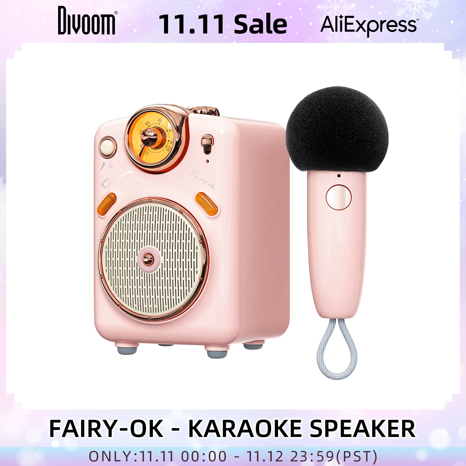 Divoom Fee OK Tragbare Bluetooth Lautsprecher mit Mikrofon Karaoke Funktion mit Stimme Ändern, FM Radio, Tf karte| | - AliExpress