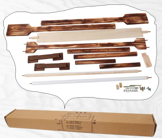 Große Einstellbare Holz Rahmen Stickerei Kreuz Stich Rahmen Desktop Stehen Hand Werkzeug Zubehör – Detail 5