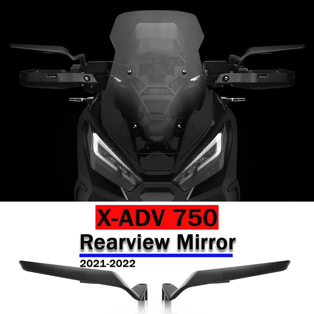 

For Honda X-ADV 750 XADV 750 2021 2022 Stealth Mirrors Rotatable Side Mirror Sports Mirror Kits Motorcycle Rearview Mirrors