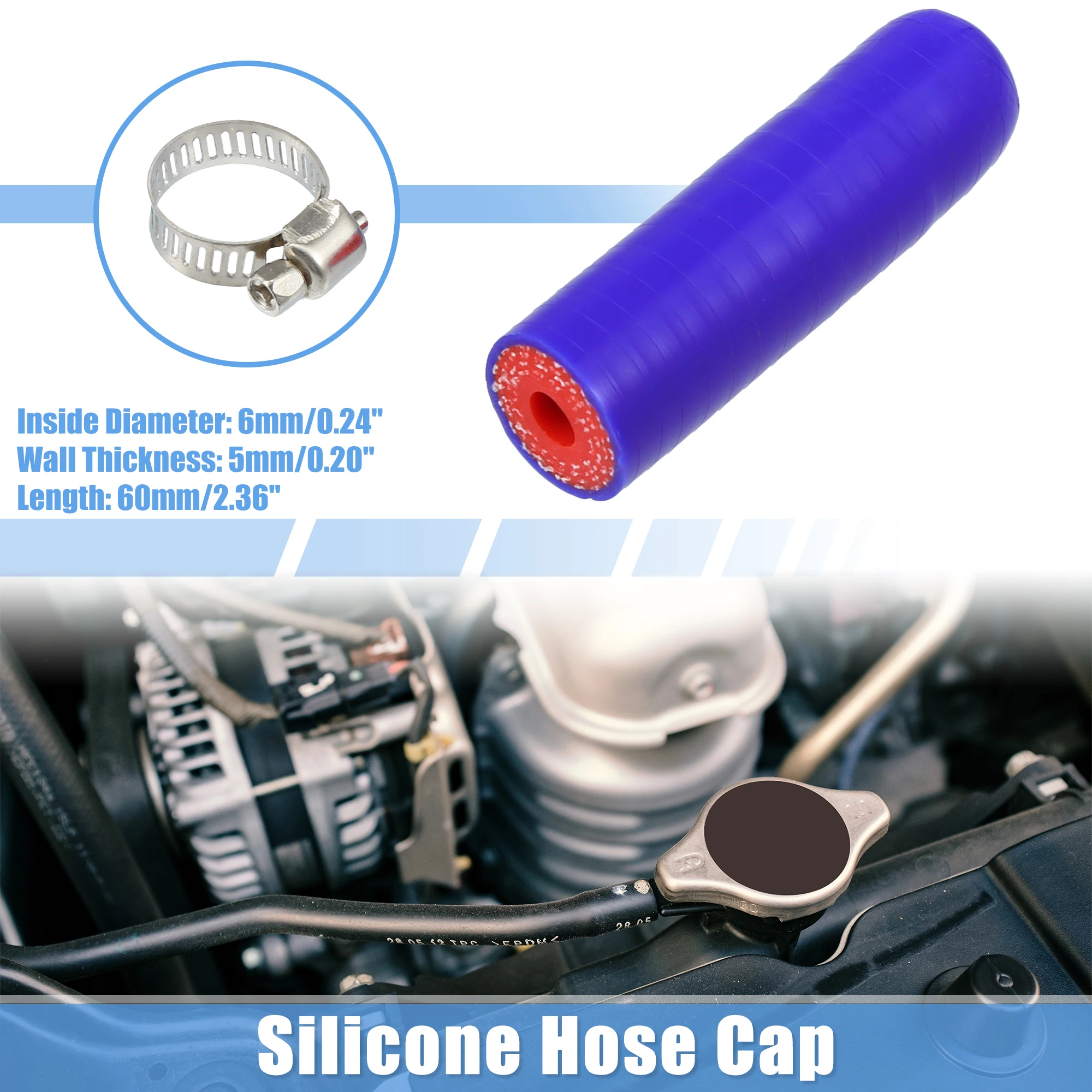 Tappo In Silicone Per Tubo Raffreddamento 28mm - Ricambio Auto Resistente - Foto 9