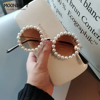 Kids Pearl Sunglasses Girls Retro Round Fashion Sunglasses Candy Color Lens Sun Glasses Eyewear for Children Cycling Goggles