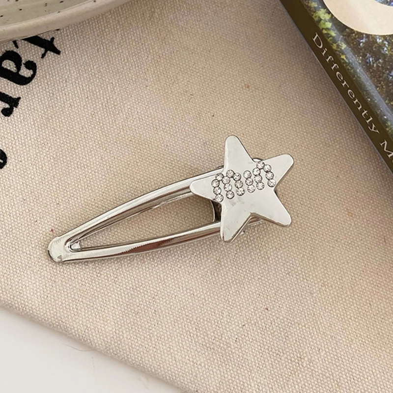 

Серебряные милые заколки ручной работы в стиле Fairy Star Y2K, мини-шпилька для головного убора. Прямая поставка