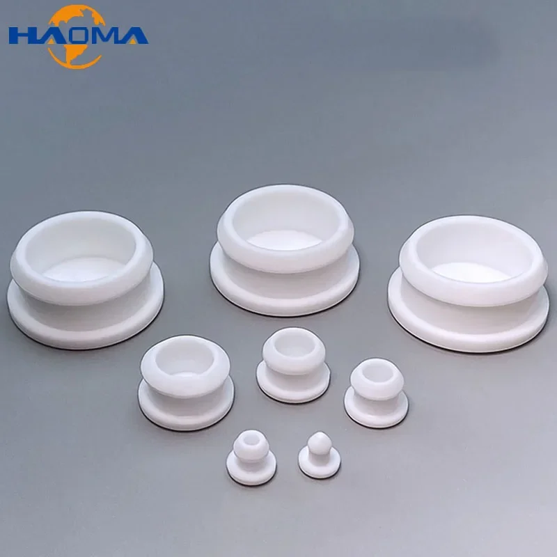 White Silicone Rubber Caps T Type Plug Cover Conical Snap-on Gasket Blanking End Seal Stopper Tube Inserts Bung 2.5mm-50.6mm silicone rubber plugs rubber caps silicone rubber caps