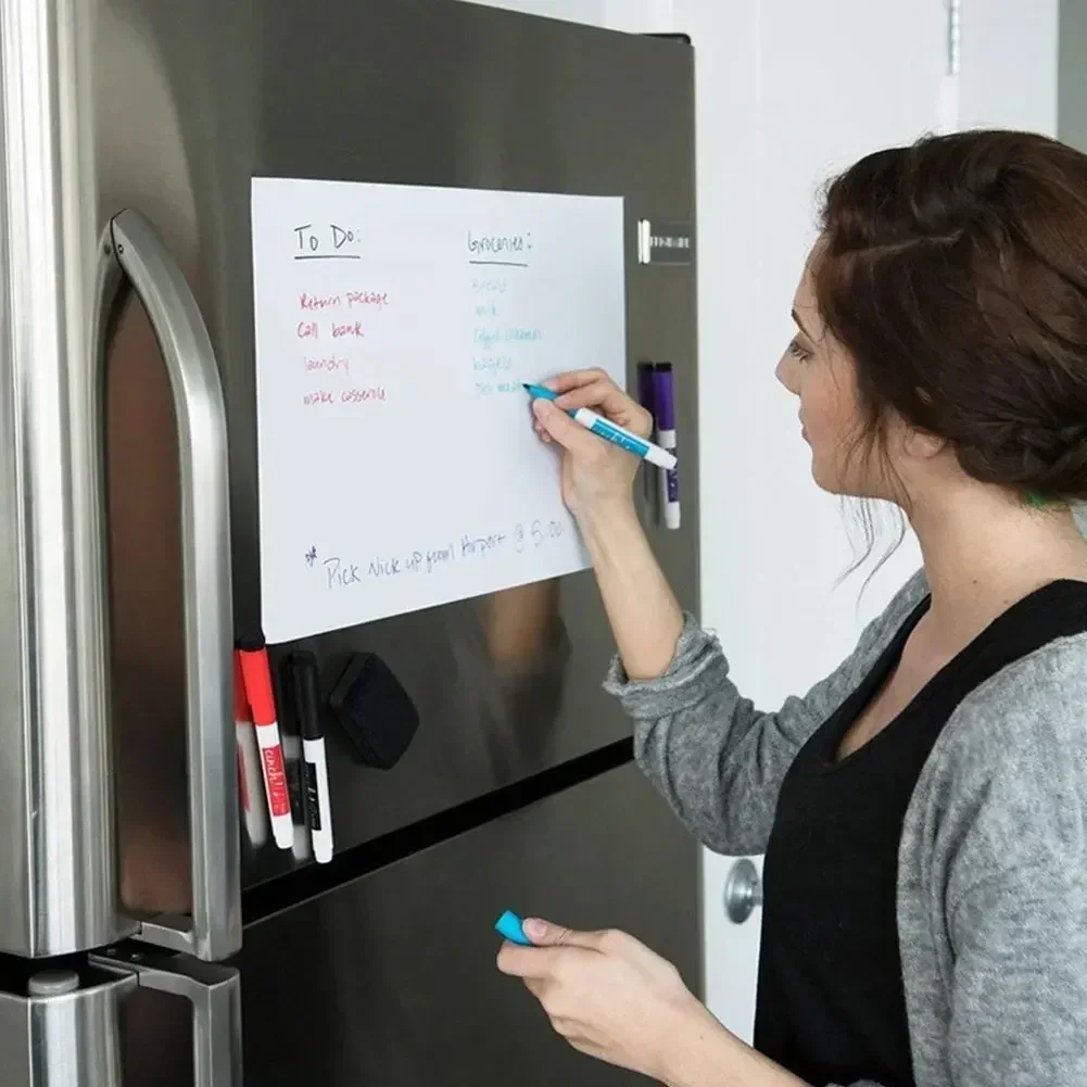 Portable A3/A4 Magnetic Whiteboard Fridge Magnets Dry Wipe White Board Marker Writing Record Message Board Remind Memo Pad Kid