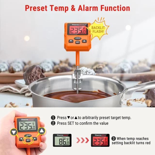 ThermoPro TP510 Waterproof Digital Instant Reading BBQ Meat Oven Grill  Thermometer For Kitchen Cooking Household Use - AliExpress