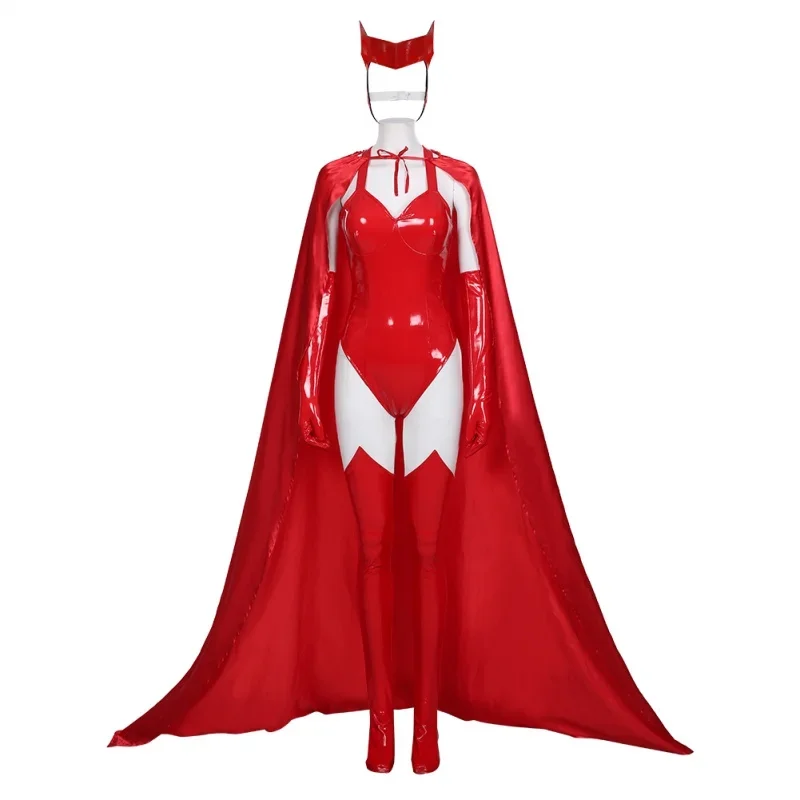 

Алая ведьма Wanda Maximoff Косплей Костюм Wanda Vision сексуальные красные наряды женская одежда на Хэллоуин для женщин ролевые игры