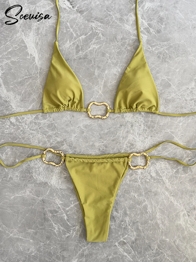 2025 New Bikini Set Bikinis Sexy Women Swimsuits Female Swimwear Bathing Suit Brazilian Swimming Suits Beachwear biquini Summer 2