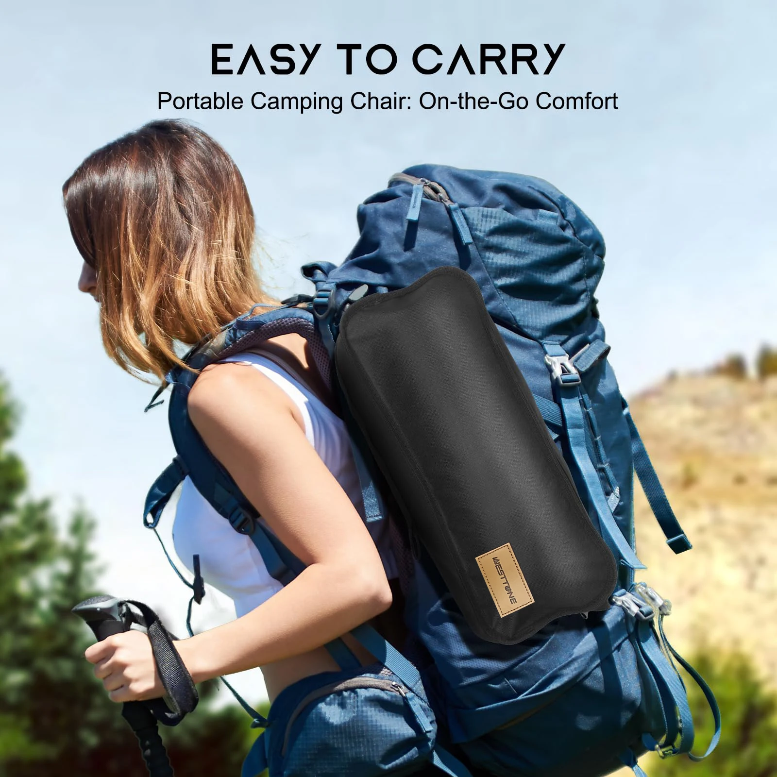 WESTTUNE ポータブル キャンプチェア 軽量 折りたたみ椅子
