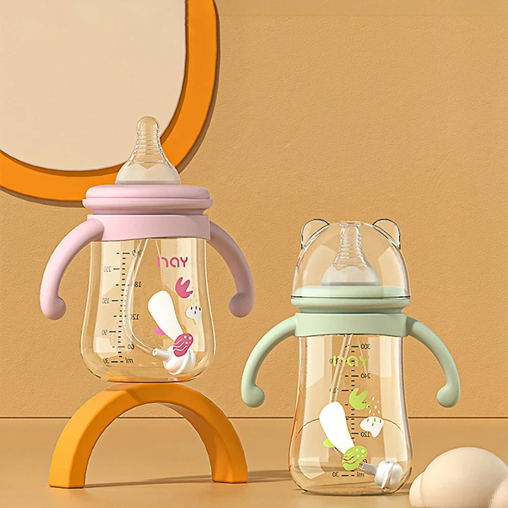 300ML Baby Bottle Anti-flatulence Baby Bottle Silicone Pacifier BPA-free