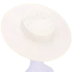 Elegant Hair Accessories DIY Fascinator Base in Multiple Colors for Weddings and Banquets (Beige)