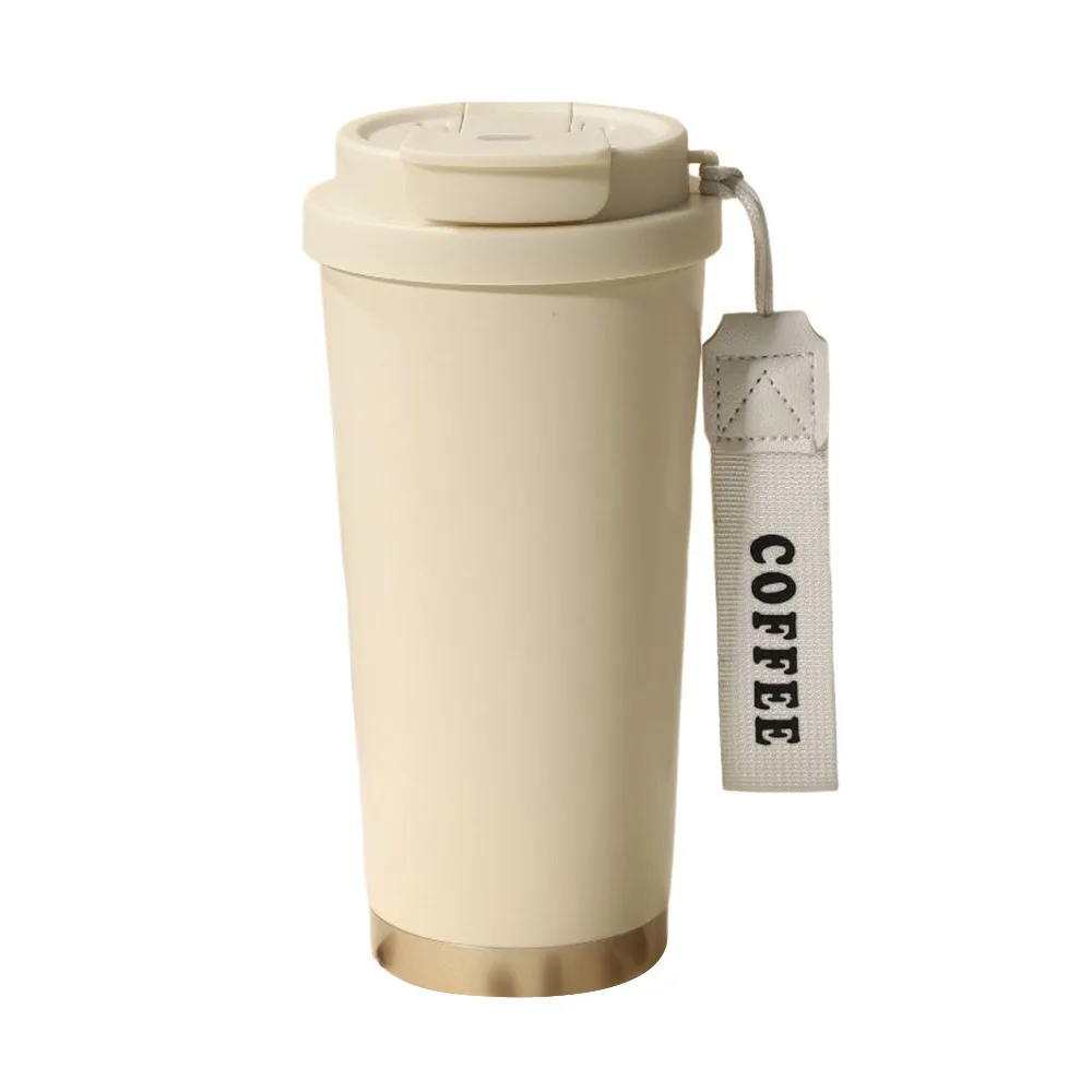 Large Capacity 500ml Insulated Stainless Steel Coffee Mug - Leakproof Double-Layer Vacuum Drinkware