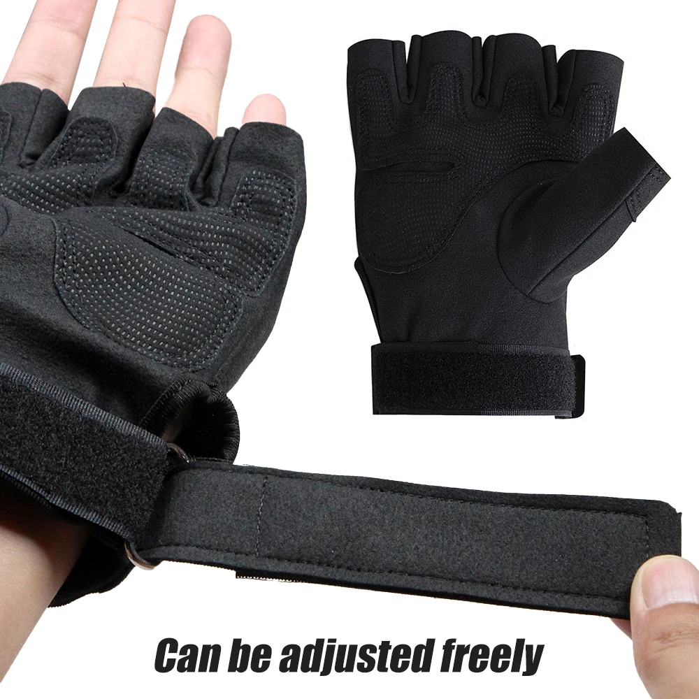 1Pair Tactical Fingerless Gloves for Men - Ideal for Outdoor Sports, Shooting, Hunting, Airsoft, and Cycling 3