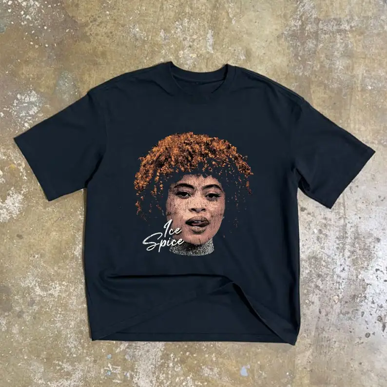 

Ice Spice Rare Tee Rapper Shirt Unisex Crewneck Tee Music Lovers Merch Streetwear 90s Tee
