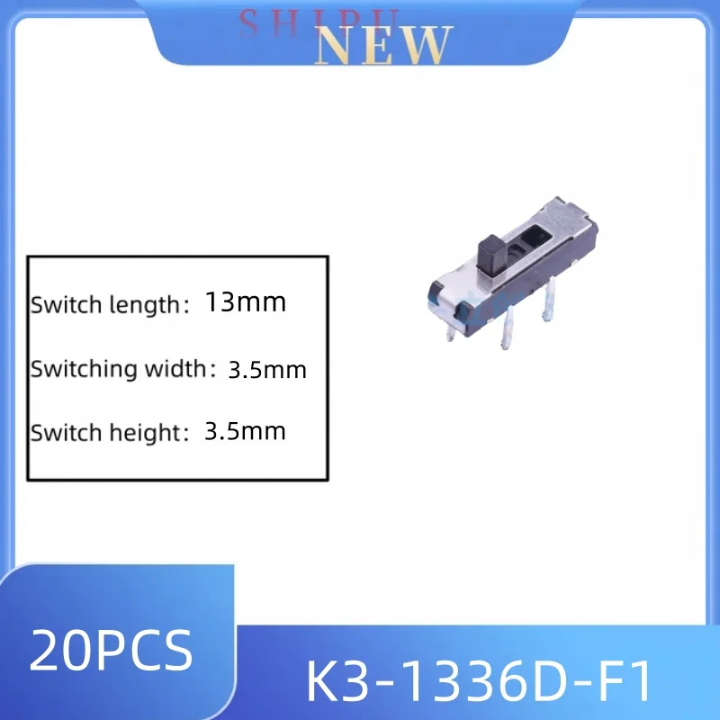 20 Stück Mikro-Netzschalter K3-2235D-K1 K3-2268T SS-23E06-G5 K3-1336D-F1 SK-13D01-VG3 K3-1346E K3-2410D-L1 K3-1346E Schiebeschalter – Detail 7