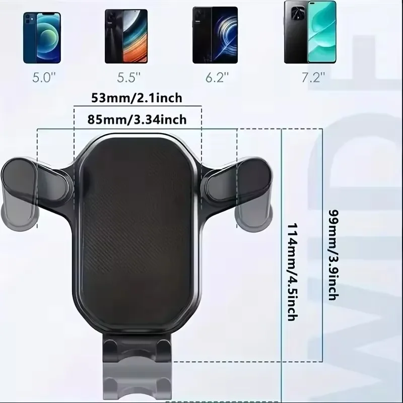 Universal Car Air Vent Phone Holder Stand for 4.7-6.7 Inch Mobile Devices